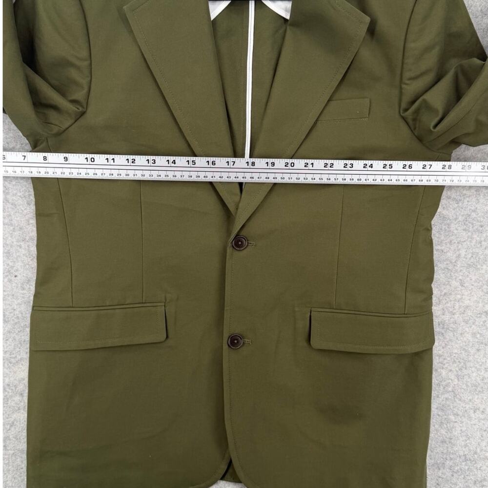 NWT Alex Mill Men's Surplus Olive Grant Cotton Twill Blazer Jacket Size M - Picture 9 of 10